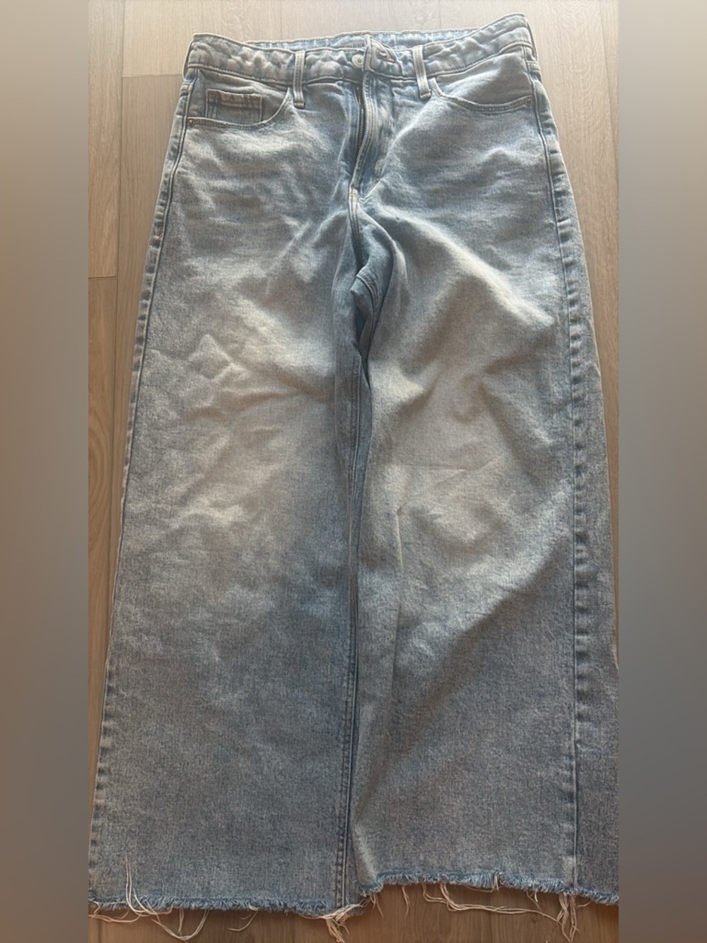 Old Navy Light Wash High Rise Wide Leg Jeans
